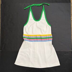 Vintage Tennis Halter Dress Barbara Rose for Lady Coberknit Sz XXS/XS
